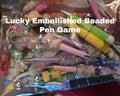 Lucky Embellished Beaded Pen Game